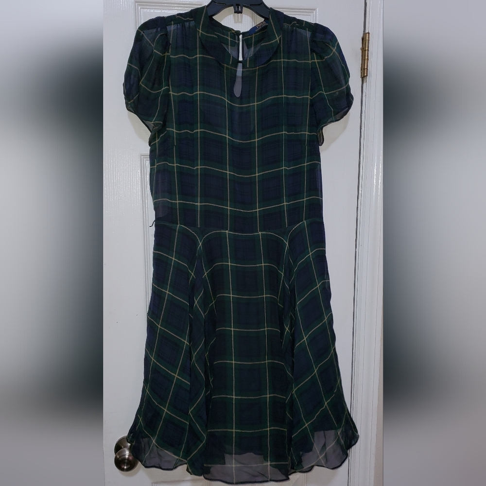 Polo Plaid Dress Medium
